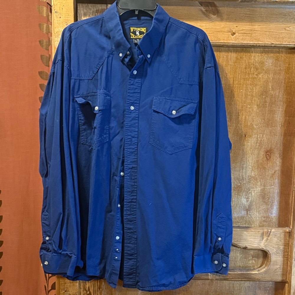 Men's Classic Navy Button-Down Shirt